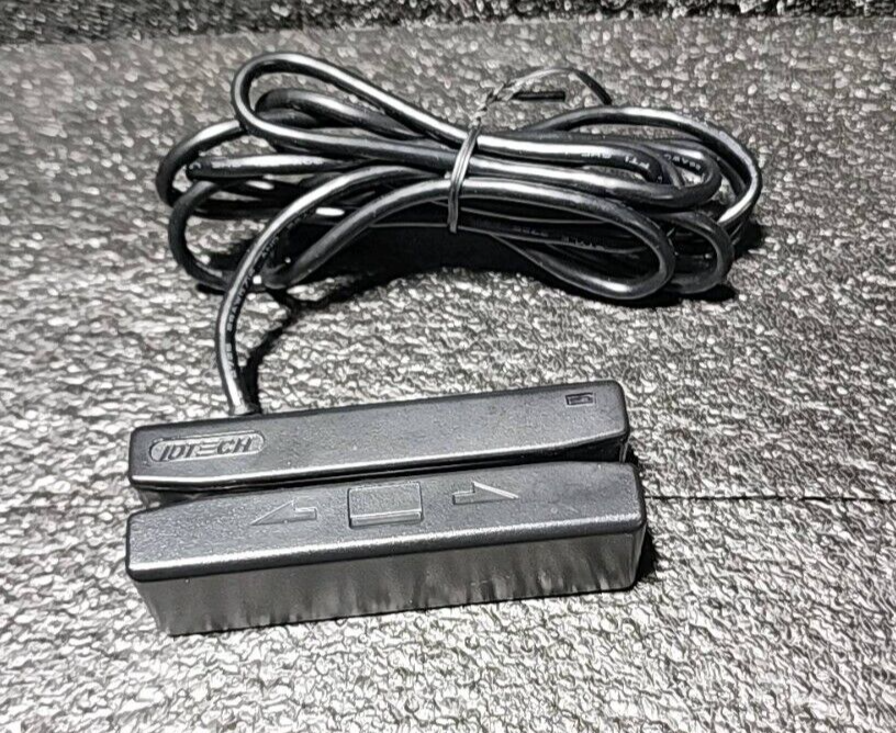 ID TECH IDRE-334133BE Credit Card USB Magstripe Reader Untested