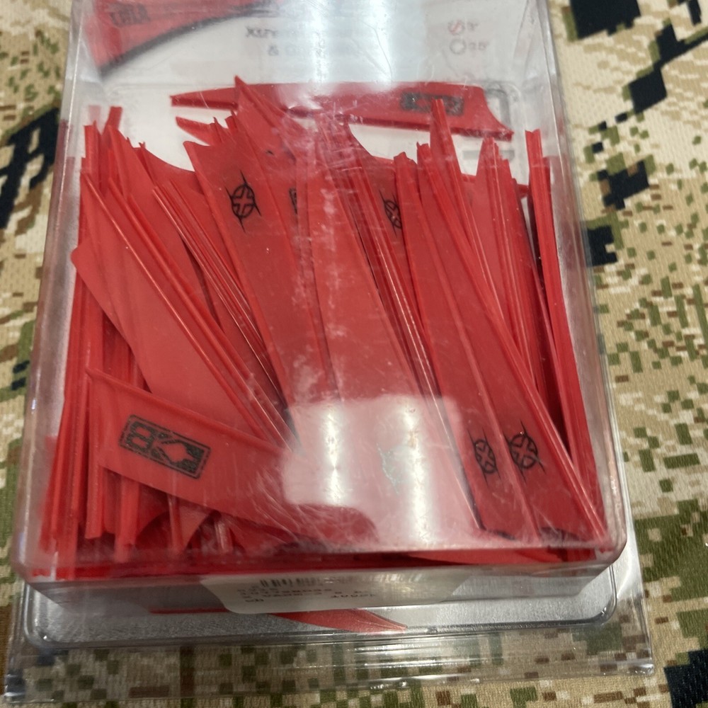 Bohning Archery X Vane 3” Red 100 Pack