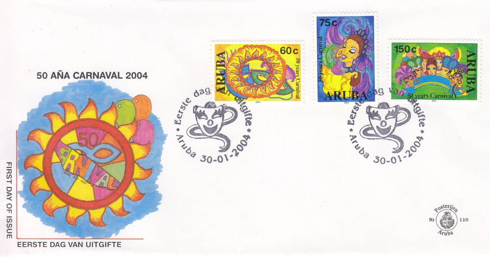 Aruba Issue FDC 2004 (110) Carnaval