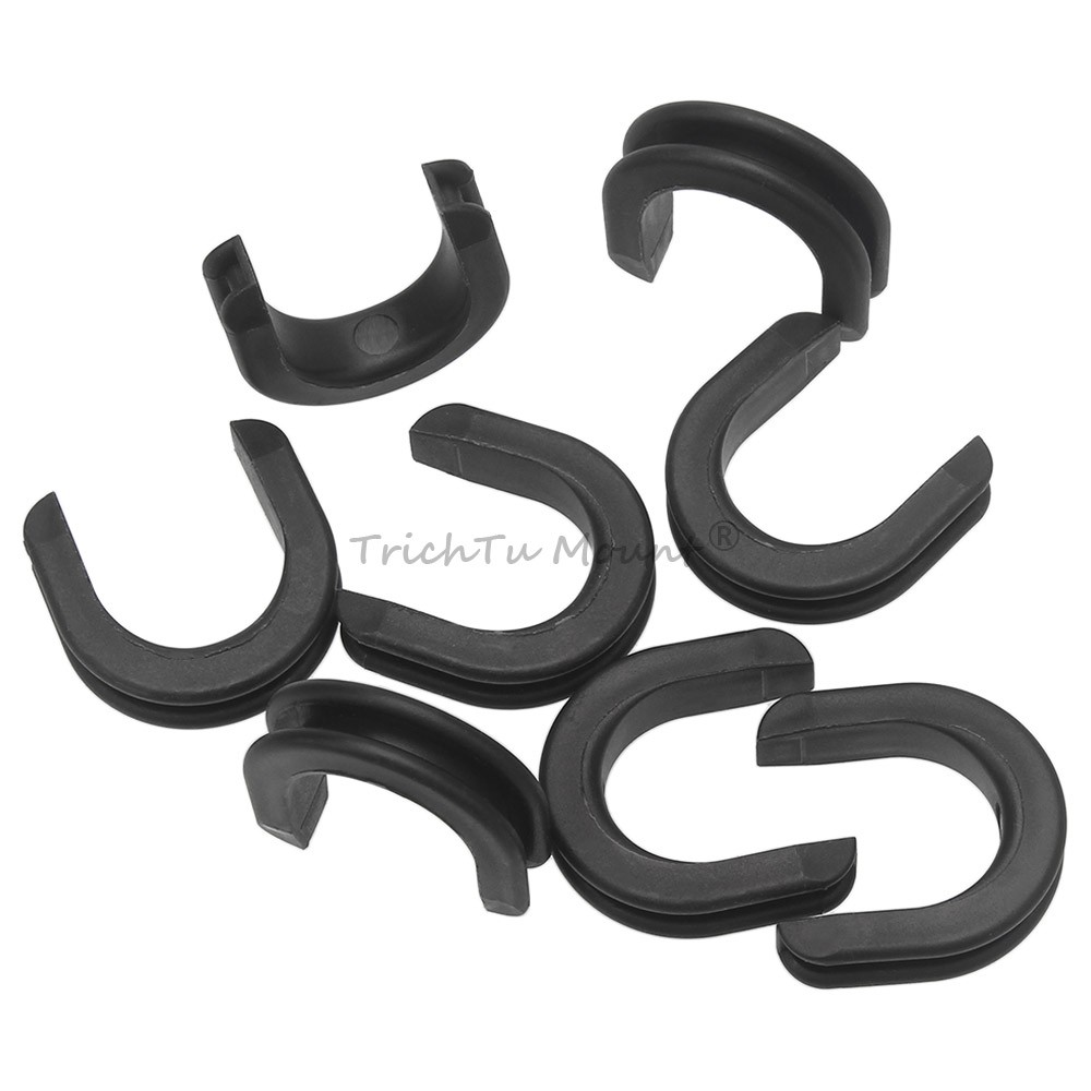 8pcs Luggage Rack Side Plate Mounting Bracket Grommet Bushing For Harley Touring