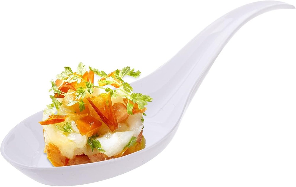 200 Plastic Appetizer Spoons, Disposable Tasting Spoons for