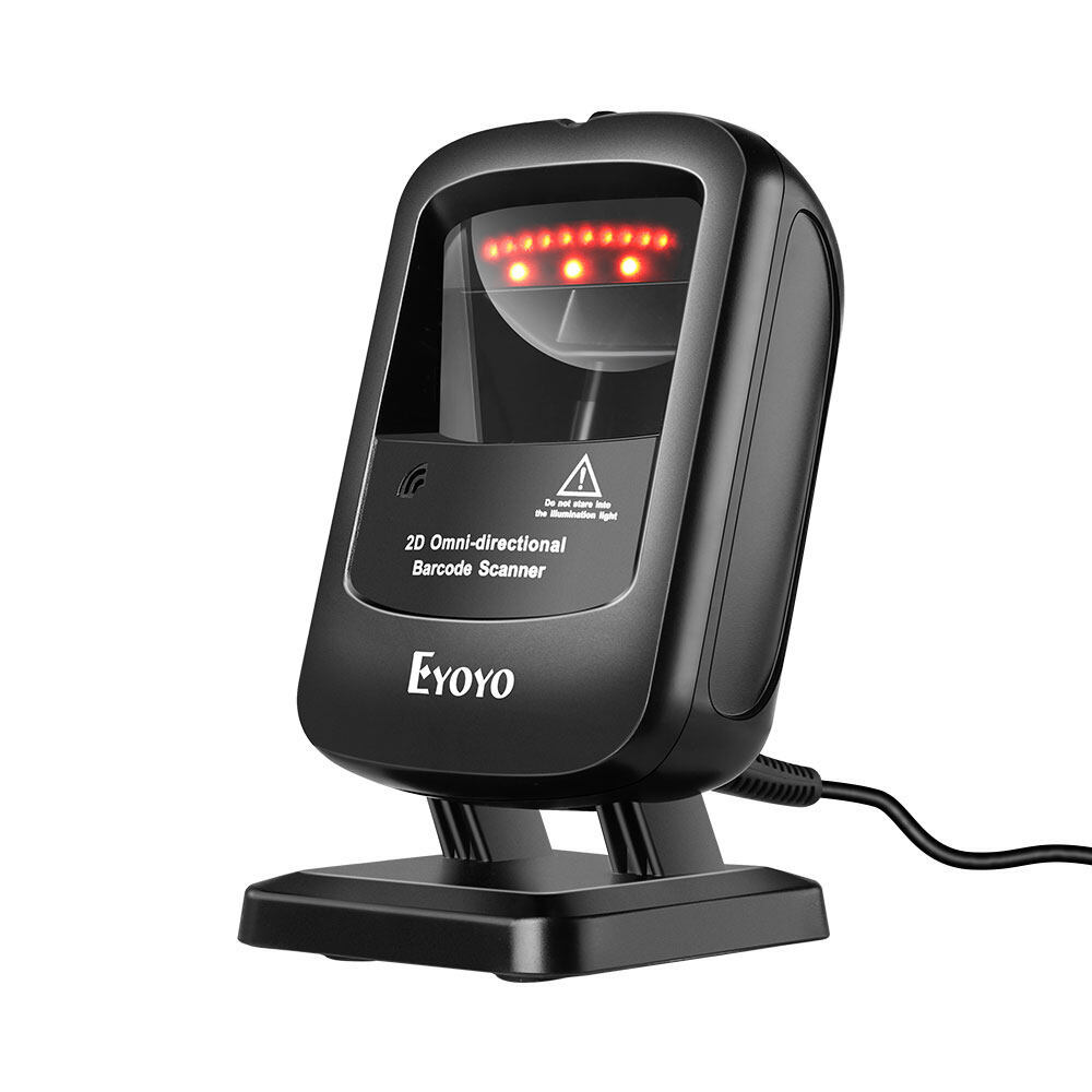 Eyoyo 1D 2D Desktop Barcode Scanner Automatic Image Sensing for Library Store
