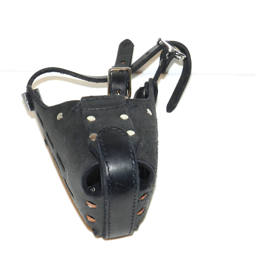 RedLine K9 Standard Leather Dog Muzzle Size S