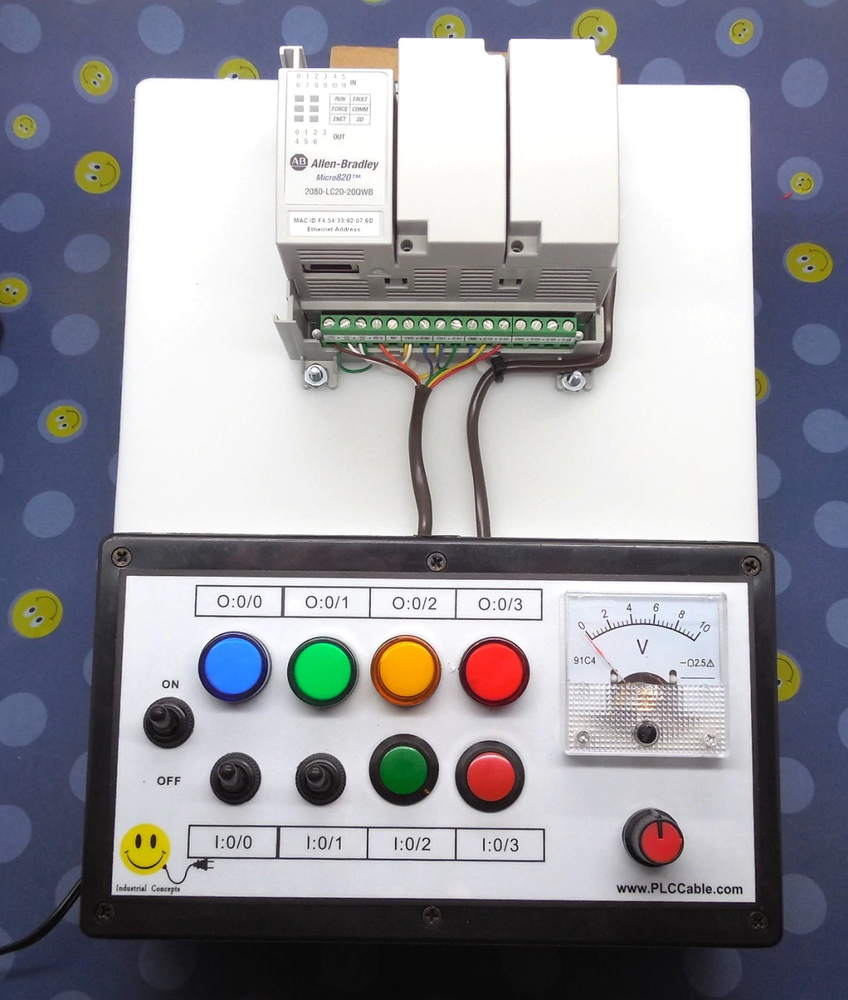 Allen-Bradley Micro820 Programmable CCW PLC Trainer Micro800 Training Kit