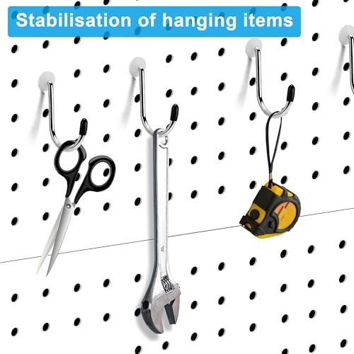 Pegboard Hook Locks, Peg Board Plugs, for Stopping Hooks from Translucent