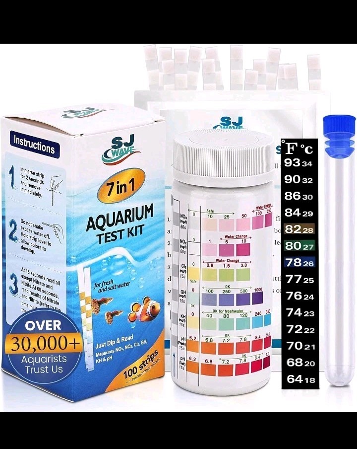 Aquarium water test strips kit