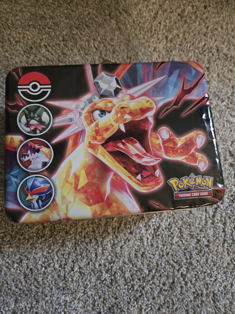 2 Poke'mon lunchbox tin empty slightly damaged