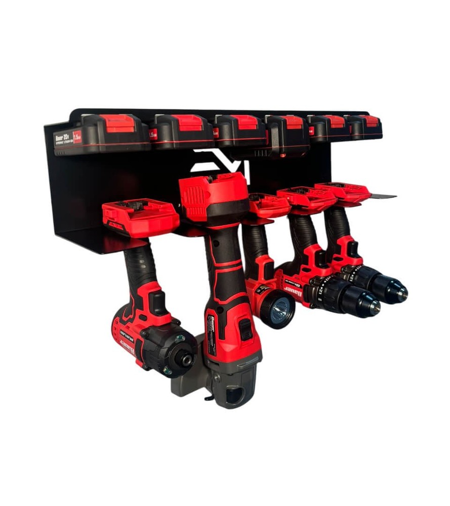 Bauer 20V Drill and Battery Shelf