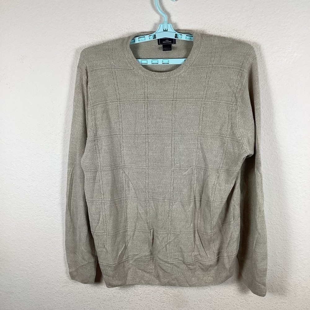 Dockers Mens Sweater Sz XL Long Sleeve Pullover Comfort Solid Soft Excellent