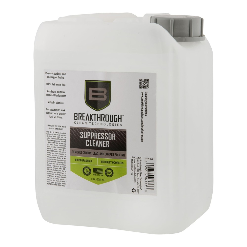 Breakthrough Clean Technologies Suppressor Cleaner 1 Gallon Clear