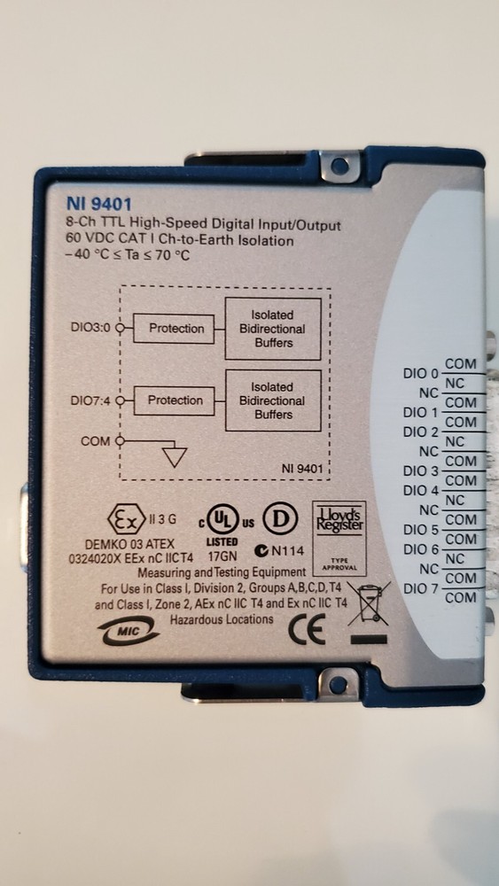 NI-9401 cDAQ 8-Channel TTL High-Speed Digital Input / Output Module