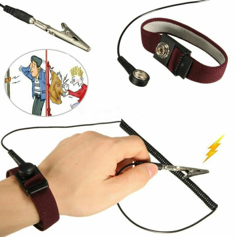 Adjustable Anti Static ESD Wrist Strap Discharge Ground Bracelet Electronic D