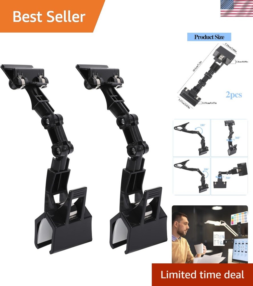 Foldable Document Holder Clips - Lightweight & Adjustable for Office & Art Use
