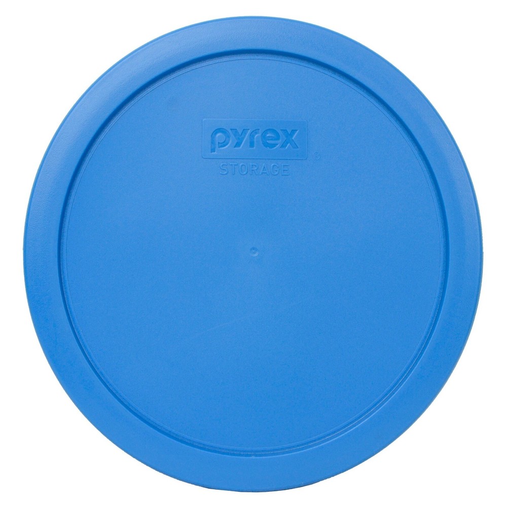 Pyrex 7402-PC Marine Blue Plastic Food Storage Replacement Lid Covers - 2 Pack