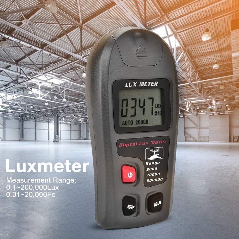 Portable Light Meter with Low Power Consumption - Efficient Illuminance Reading
