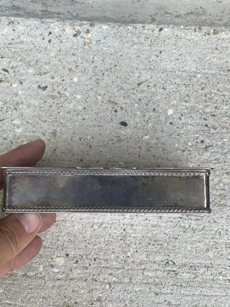 Vintage Silver Snuff Box Made In England