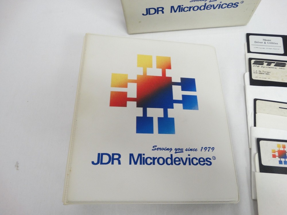 Vintage JDR Microdevices 386-33 PC Manuals & Software Binder Windows Drivers