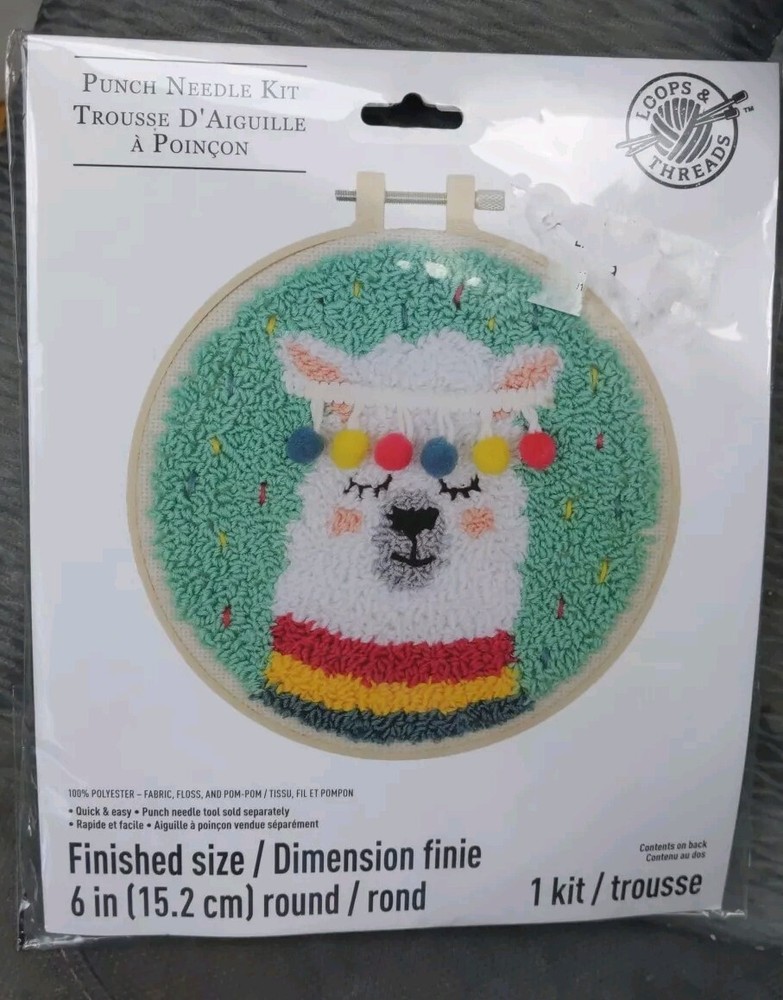 Loops & Threads Punch Needle Kit “Llama”