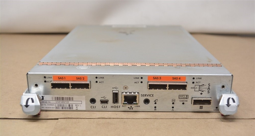 HP P2000 G3 AW594A SAS Dual Controller SFF Modular Smart Array SEE NOTES