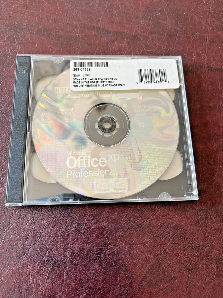 Microsoft Office XP Professional CD With Product Key Version 2002