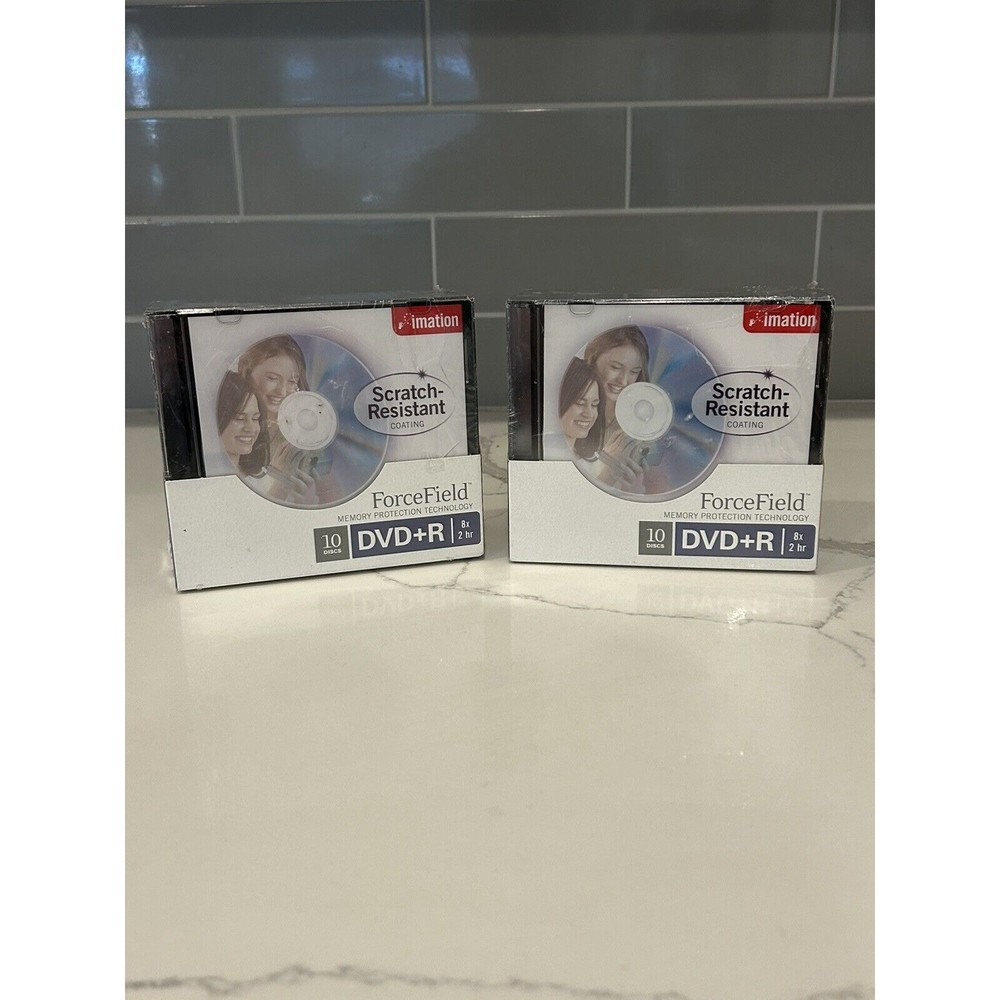Imation Scratch Resistant Forcefield 2 5PK DVD+R Discs Memory Protection Durable