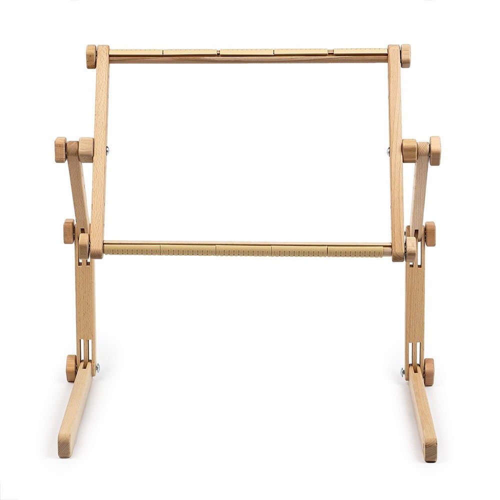 Needlework Table & Lap Stand w/ Adjustable Organic Beech Wood Frame