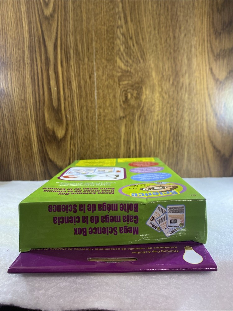 Science For Kids Mega Science Box. 24 PC, 20- 5 Min Experiments. READ.