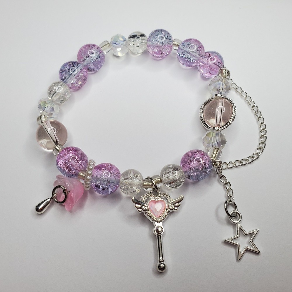 Hand crafted artisan unique gemstone bracelet