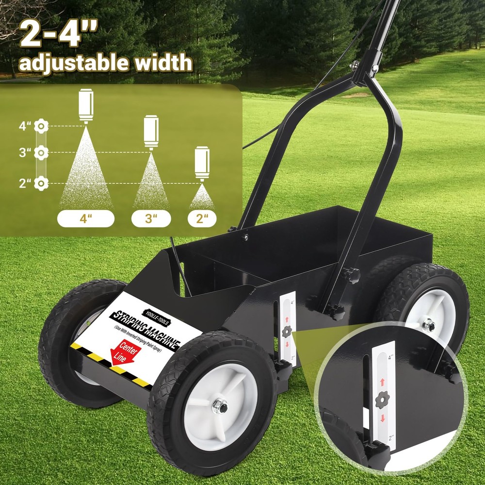 YOOLLE-TOOLS Heavy Duty Striping Line Marking Machine, 28.3", black