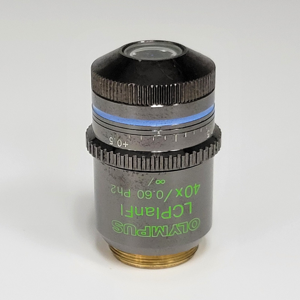 Olympus Microscope Objective LCPlanFl 40x Ph2 Phase Contrast