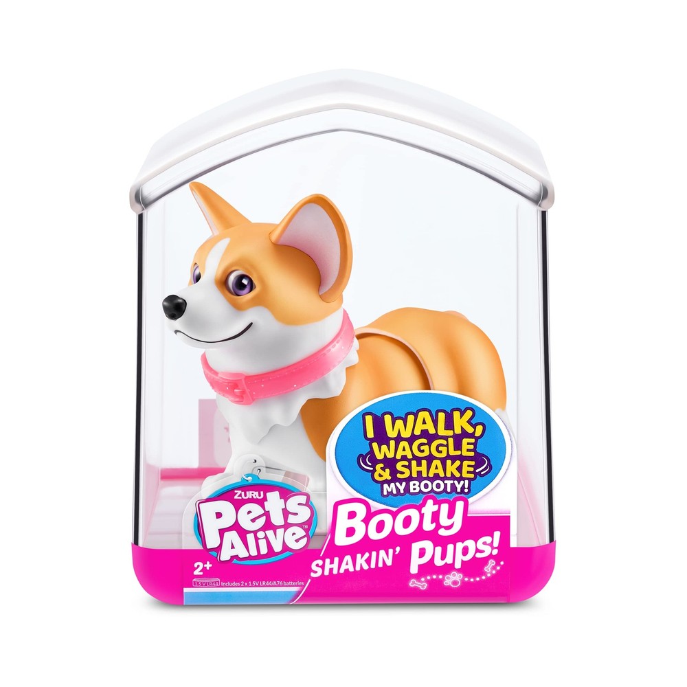 Pets Alive Booty Shakin' Pups Toy Window Box