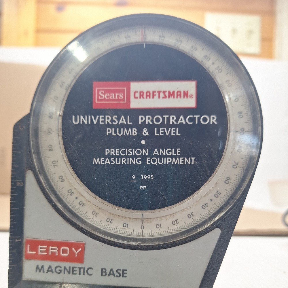 Sears Craftsman Universal Protractor Plumb & Level 93995
