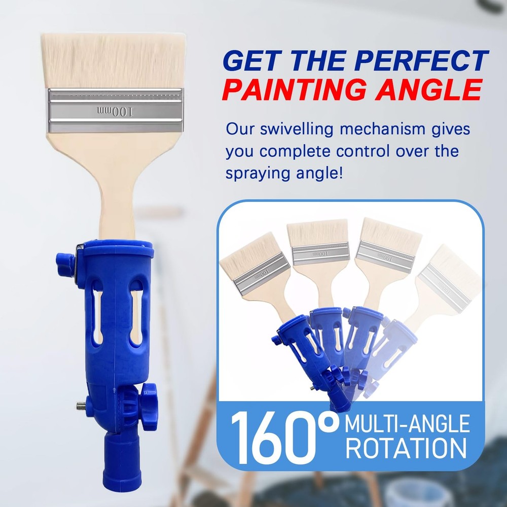 Multi-Angle Paint Brush Extender for High Ceiling, 1 PCS Blue Extension Pole ...