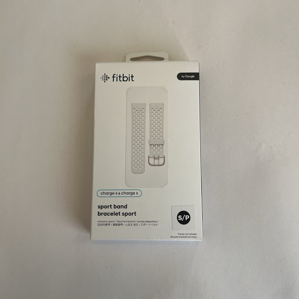 Fitbit OEM Charge 5/6, White, Replacement Band, Factory Sealed