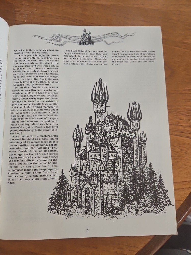 Advanced Dungeons and Dragons Forgotten Realms Darkhold (Booklet Only)