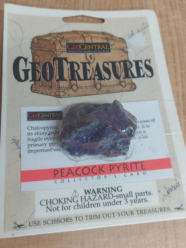GeoTreasures peacock pyrite