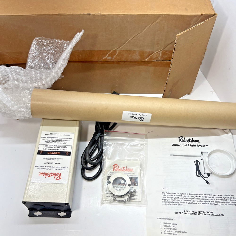 ROBERTSHAW GERMICIDAL ULTRAVIOLET LIGHT DISINFECTION SYSTEM 7602-001