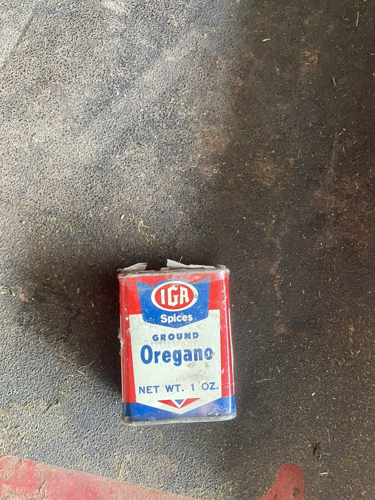 vintage spice tin cans