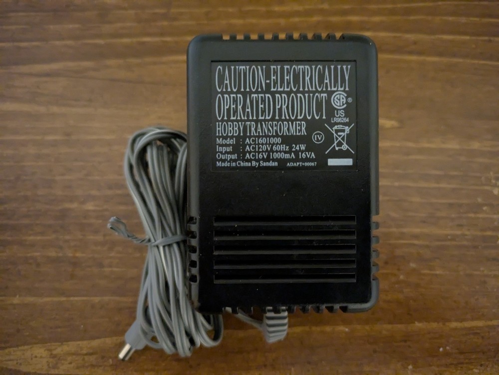 Bachmann 46605A Speed Controller Transformer w/ Power Adapter & E-Z Track Cable