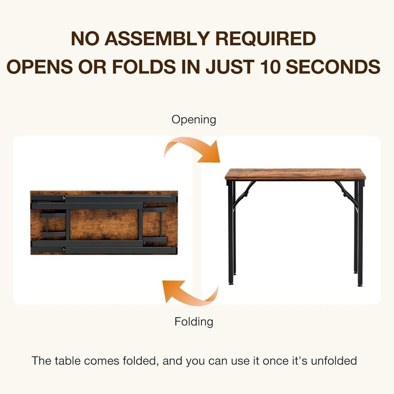 Folding Computer Desk Small Compact Study Table Home Office Minimalist Design US