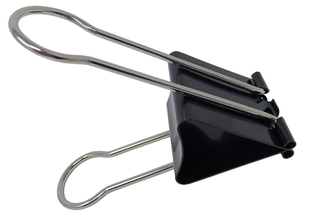Clipco Binder Clips Super Extra Large 2-1/3in Black (2-Pack)