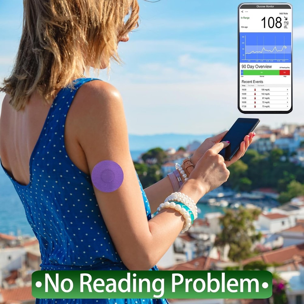 Flexible Libre 3 CGM Sensor Covers - 20 Pack, No-Hole Design & Easy Application