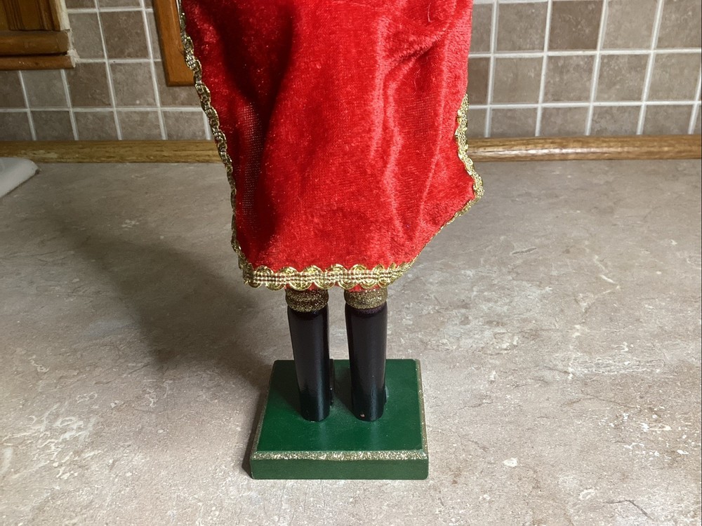 The Nutcracker Christmas Drummer 14” Tall- Red Cape