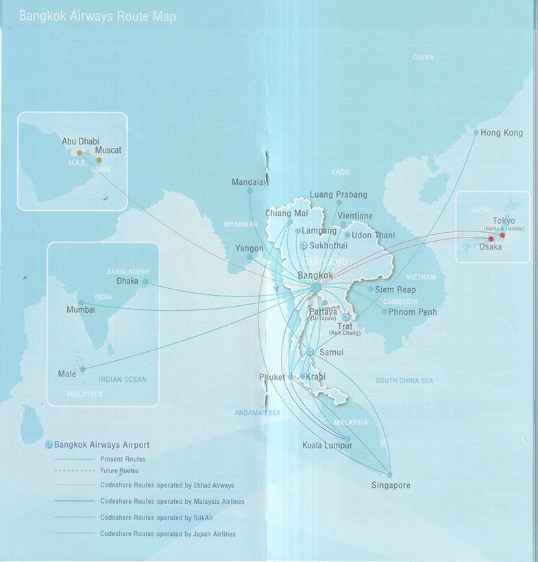 Bangkok Airways timetable 2013/03/31