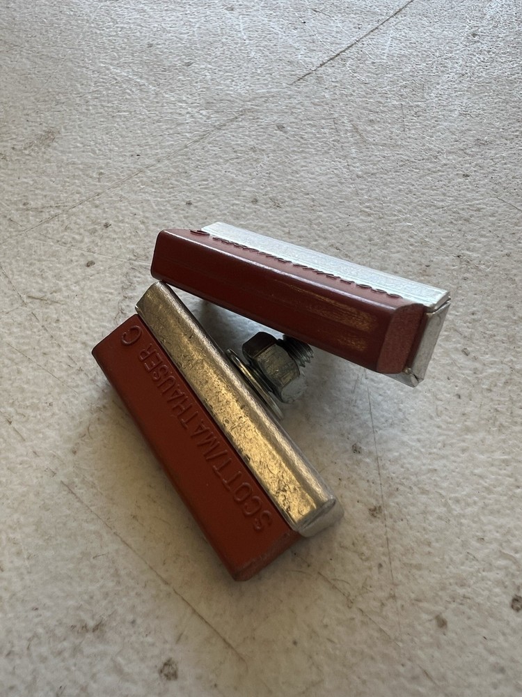 Scott/Mathauser C BRAKE PAD Pair Threaded Post Classic Road Salmon