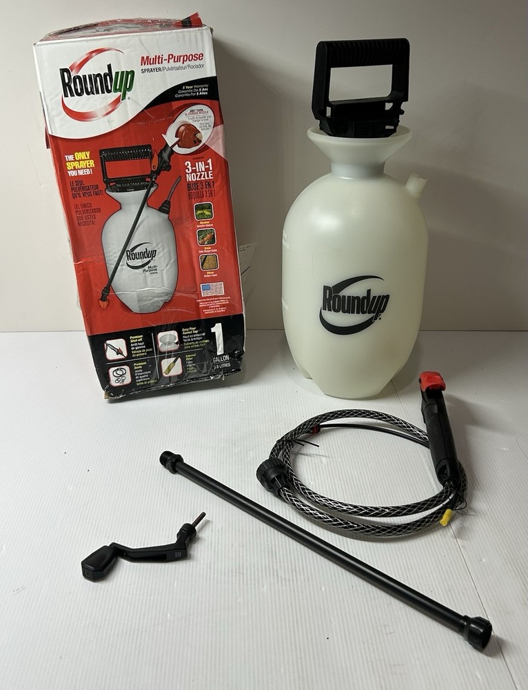 Roundup Multi Purpose 1 Gallon Sprayer Damaged Box Missing Nozzle