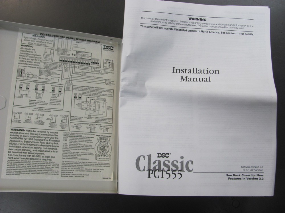 DSC Classic Series PC1555 Keypad Control Panel Enclosure New Never Installed