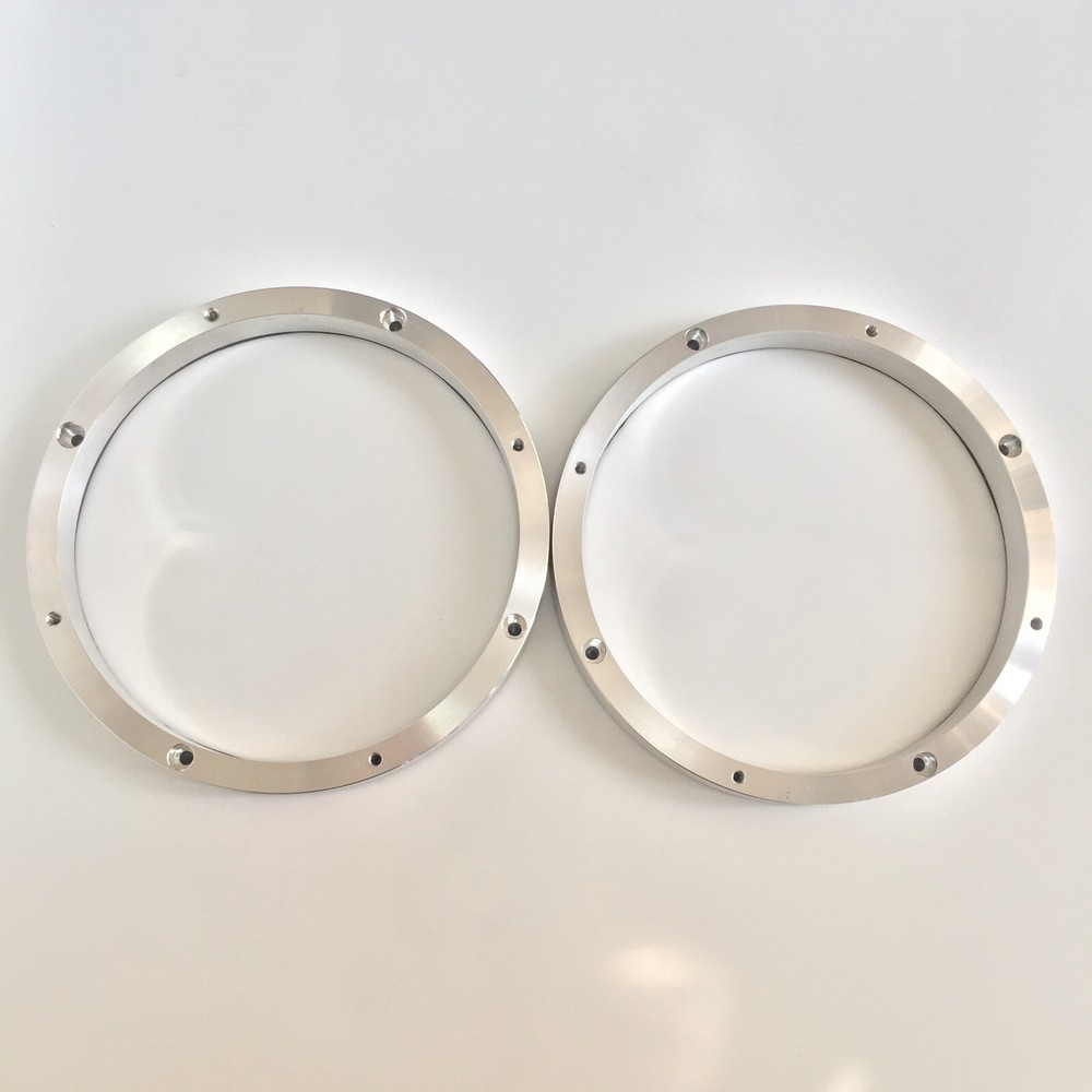 6.5" Solid Aluminum Car Speaker Mounting Spacer Rings Mounting Depth Resolution