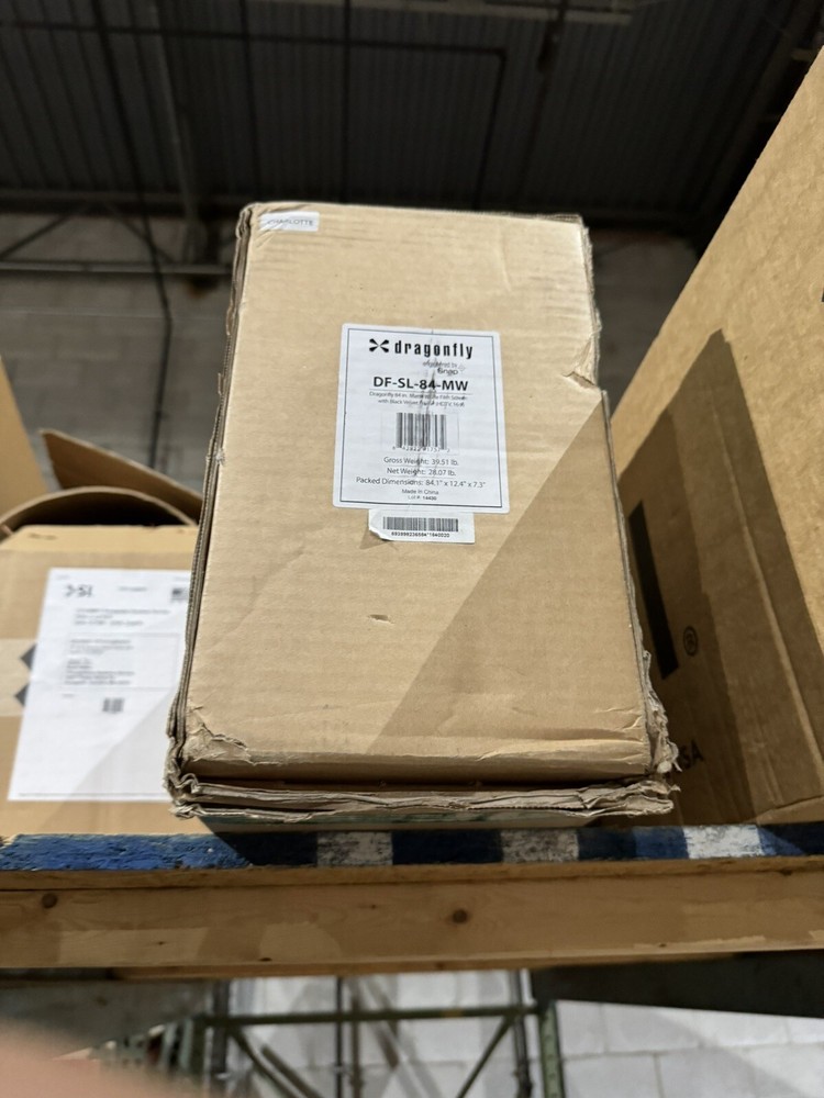 DF-SL-84-MW 84" Matte White Fixed Screen