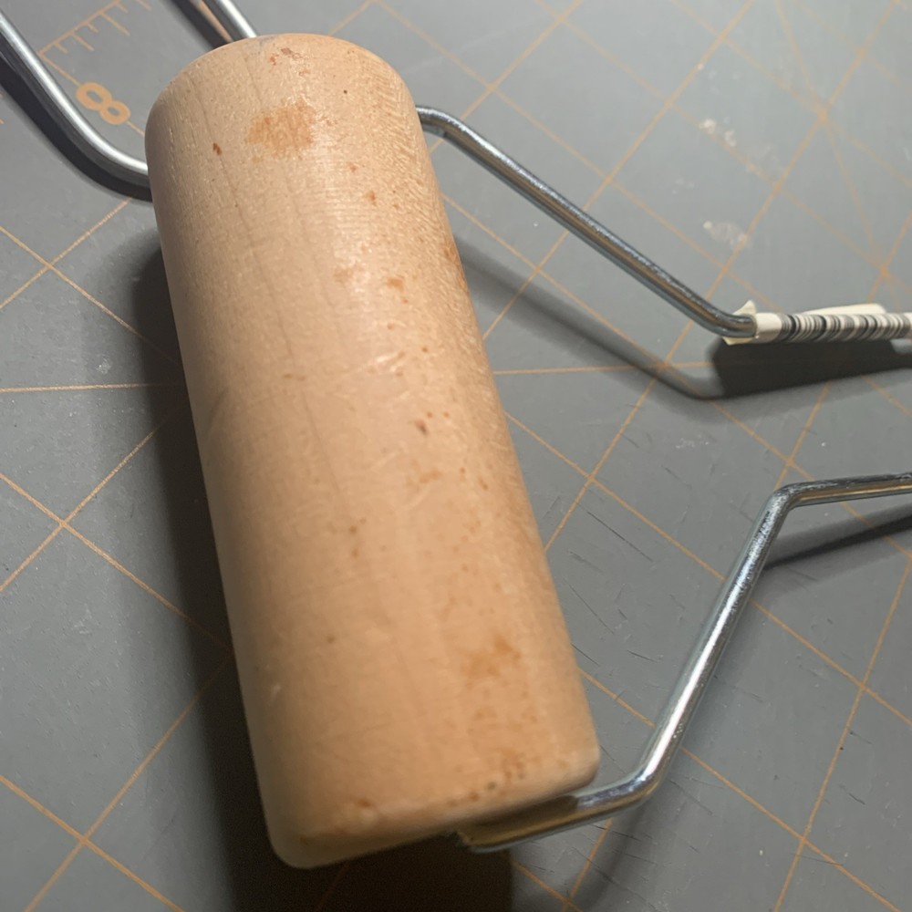 Ink Roller Brayer Wood